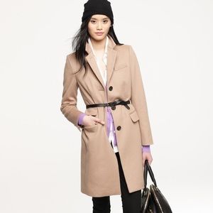 J.Crew Gary Plaza Coat 100% Wool Size 4